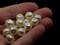 40 10mm White Round Nugget Vintage Cultura Pearls White Plastic Beads
